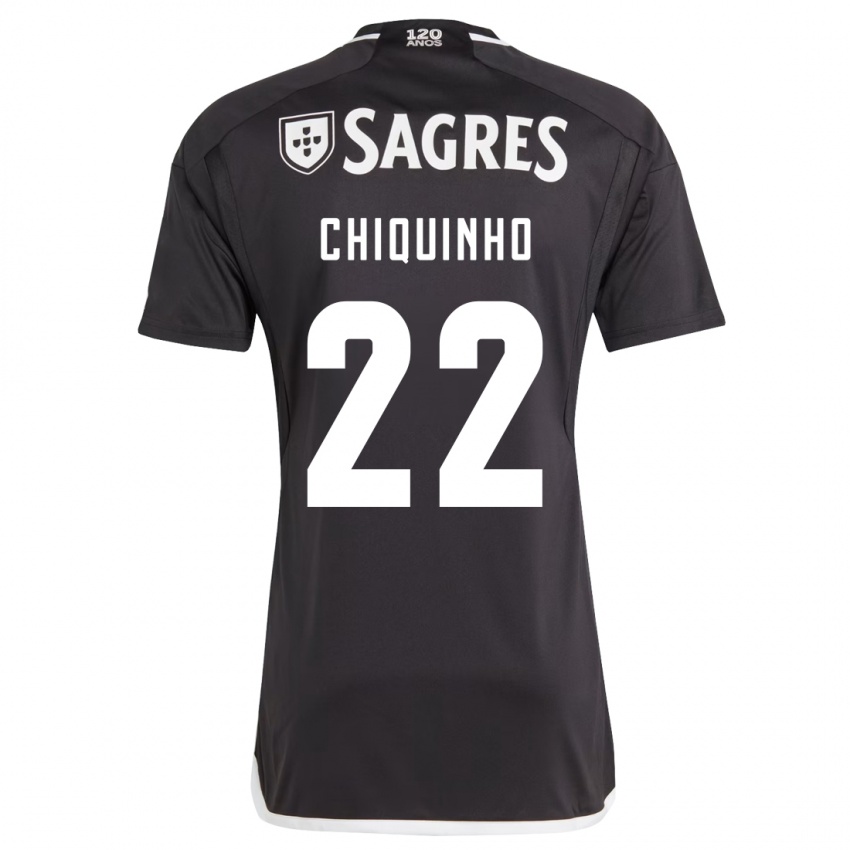 Hombre Camiseta Chiquinho #22 Negro 2ª Equipación 2023/24 La Camisa Perú