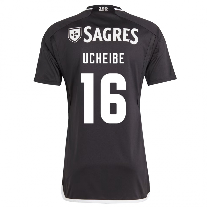 Hombre Camiseta Christy Ucheibe #16 Negro 2ª Equipación 2023/24 La Camisa Perú