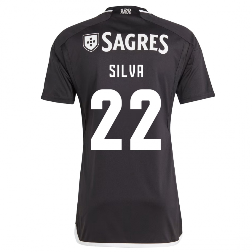 Hombre Camiseta Amelia Silva #22 Negro 2ª Equipación 2023/24 La Camisa Perú