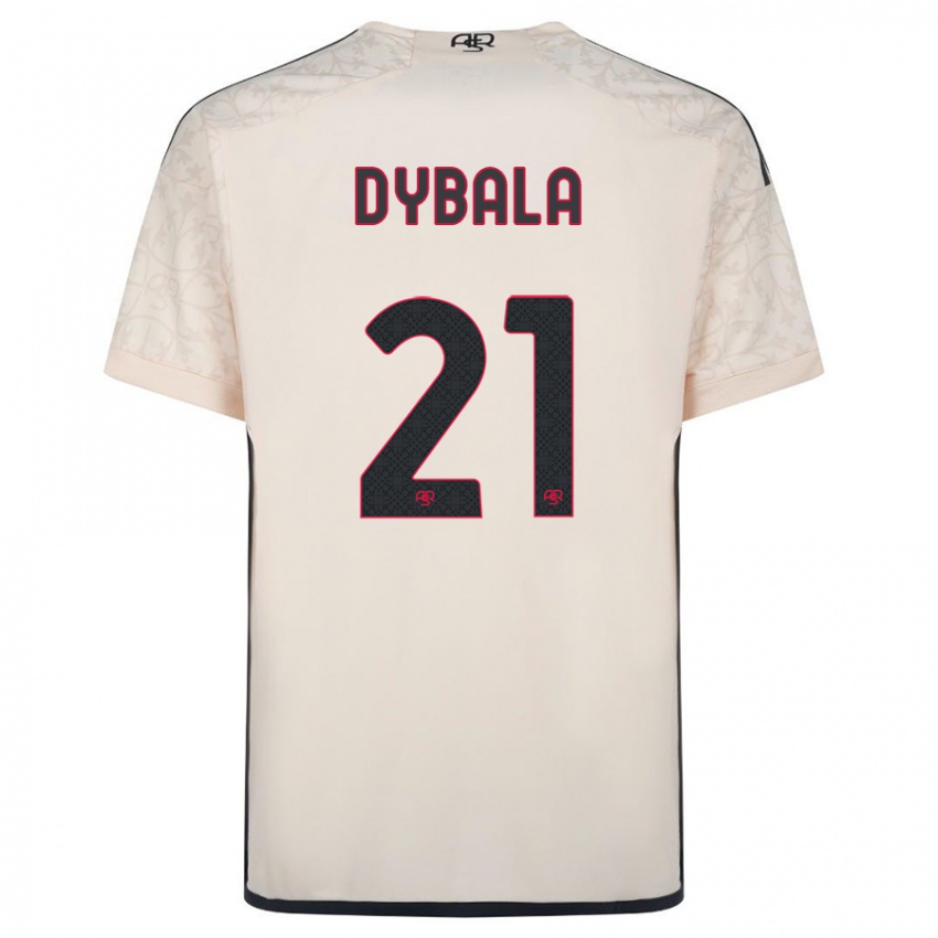 Hombre Camiseta Paulo Dybala #21 Blanquecino 2ª Equipación 2023/24 La Camisa Perú