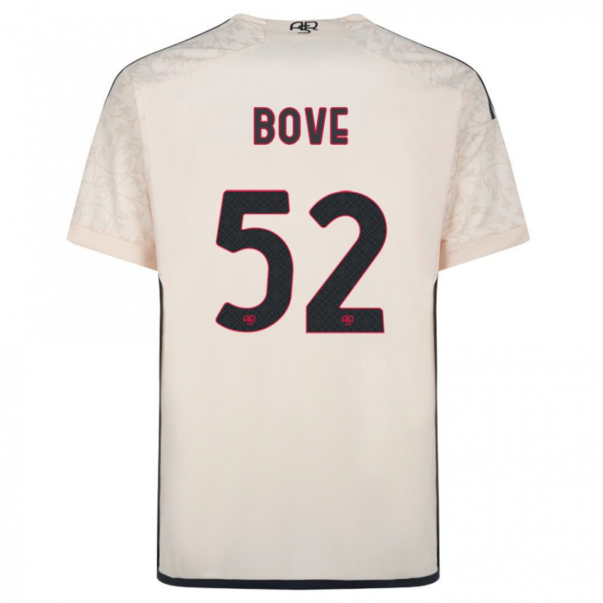 Hombre Camiseta Edoardo Bove #52 Blanquecino 2ª Equipación 2023/24 La Camisa Perú