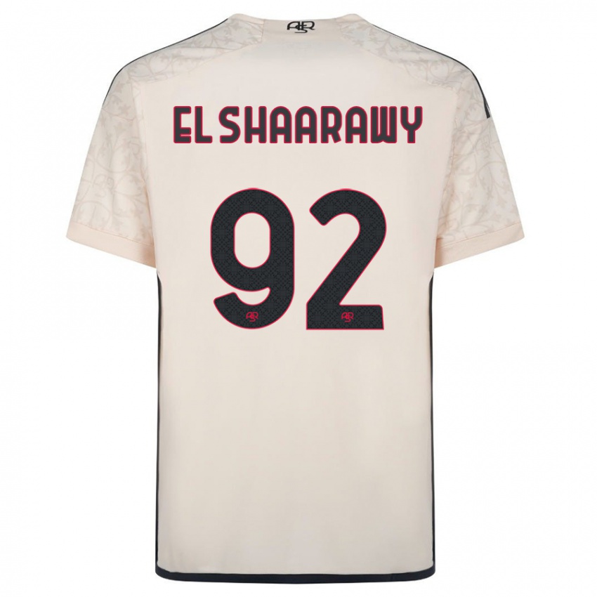 Hombre Camiseta Stephan El Shaarawy #92 Blanquecino 2ª Equipación 2023/24 La Camisa Perú