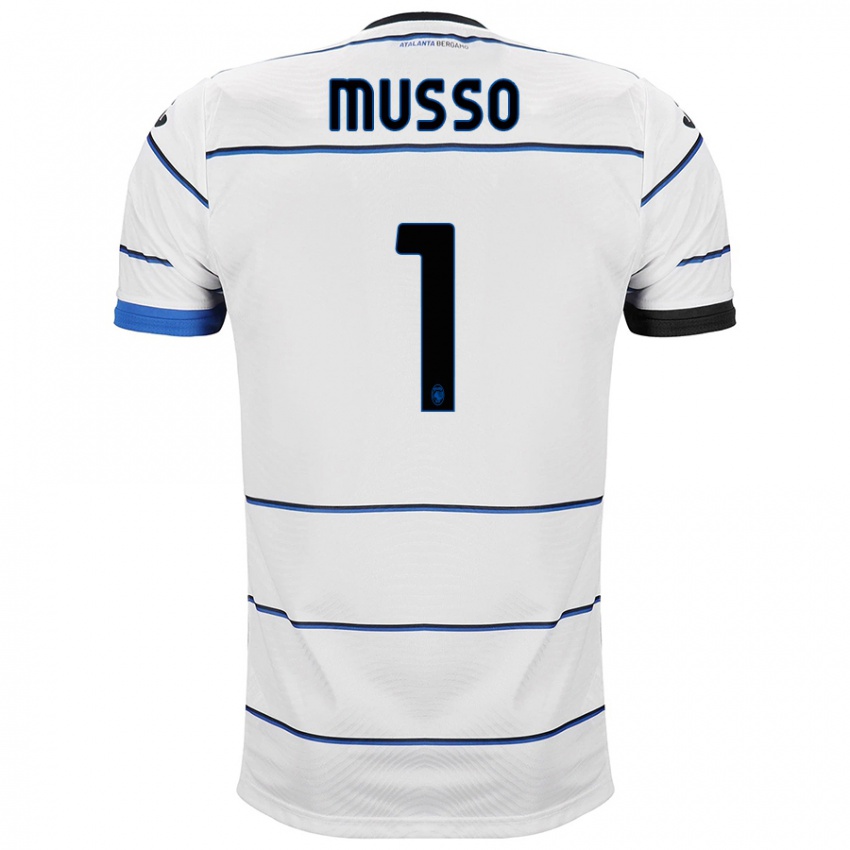 Hombre Camiseta Juan Musso #1 Blanco 2ª Equipación 2023/24 La Camisa Perú