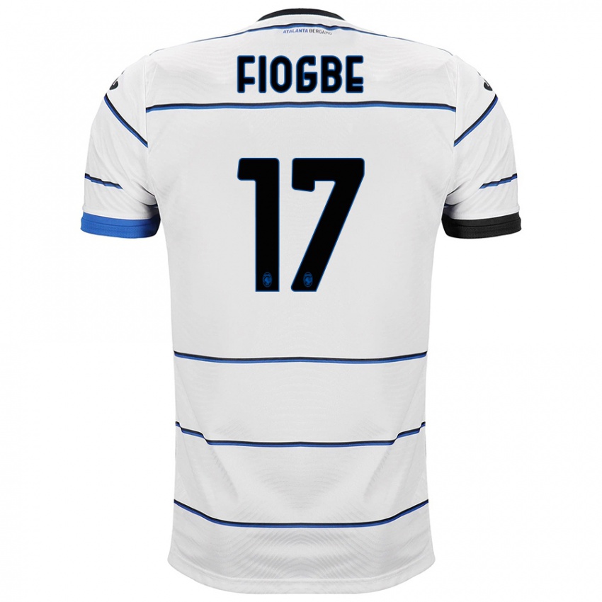 Hombre Camiseta Candas Fiogbe #17 Blanco 2ª Equipación 2023/24 La Camisa Perú