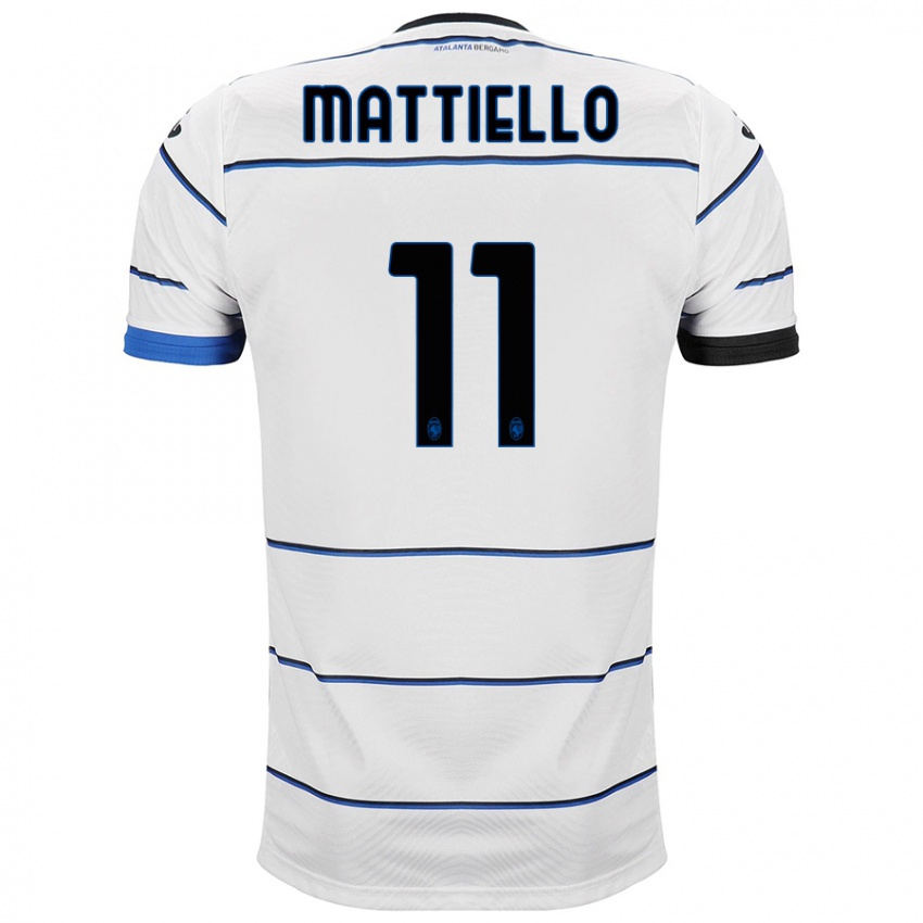 Hombre Camiseta Federico Mattiello #11 Blanco 2ª Equipación 2023/24 La Camisa Perú