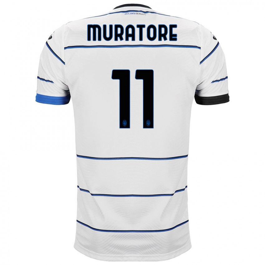 Hombre Camiseta Simone Muratore #11 Blanco 2ª Equipación 2023/24 La Camisa Perú