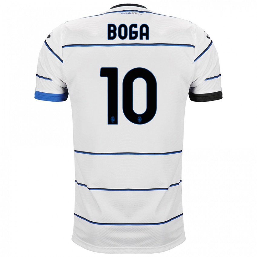 Hombre Camiseta Jeremie Boga #10 Blanco 2ª Equipación 2023/24 La Camisa Perú