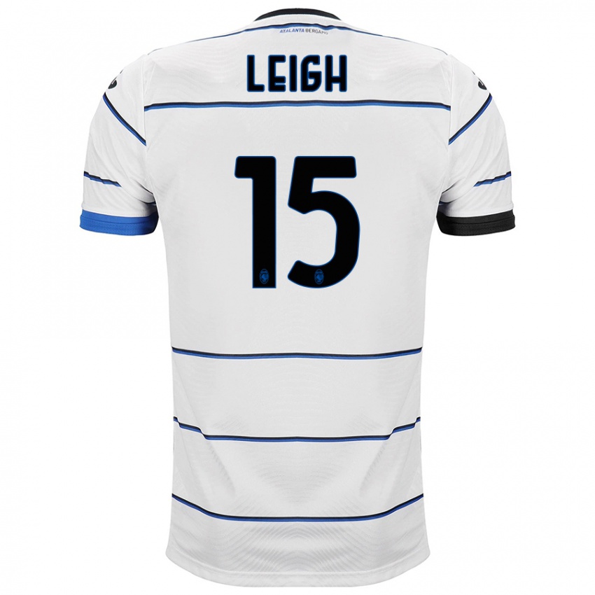 Hombre Camiseta Adrienne Leigh #15 Blanco 2ª Equipación 2023/24 La Camisa Perú