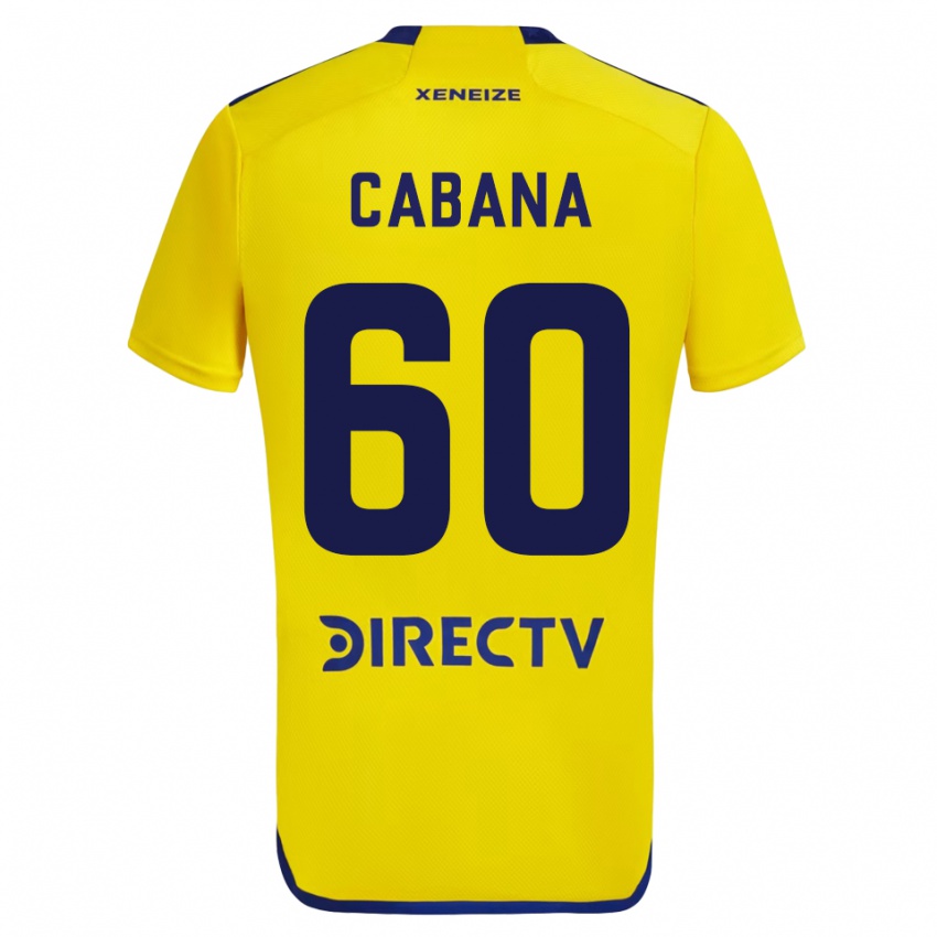 Hombre Camiseta Juan Pablo Cabana #60 Amarillo 2ª Equipación 2023/24 La Camisa Perú