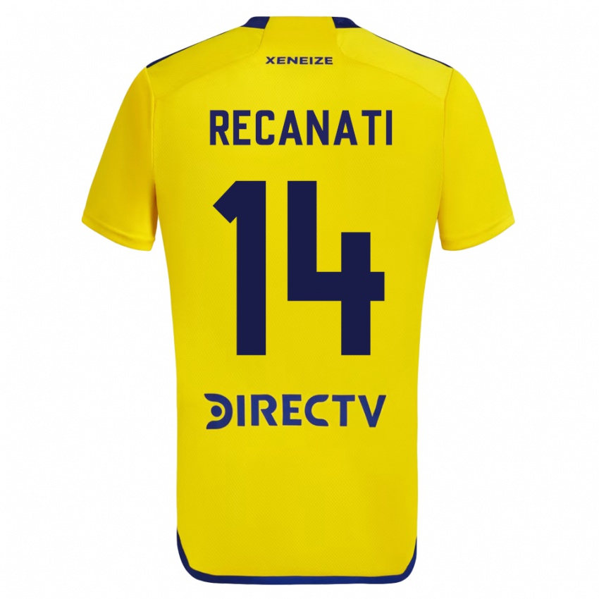 Hombre Camiseta Bianca Recanati #14 Amarillo 2ª Equipación 2023/24 La Camisa Perú