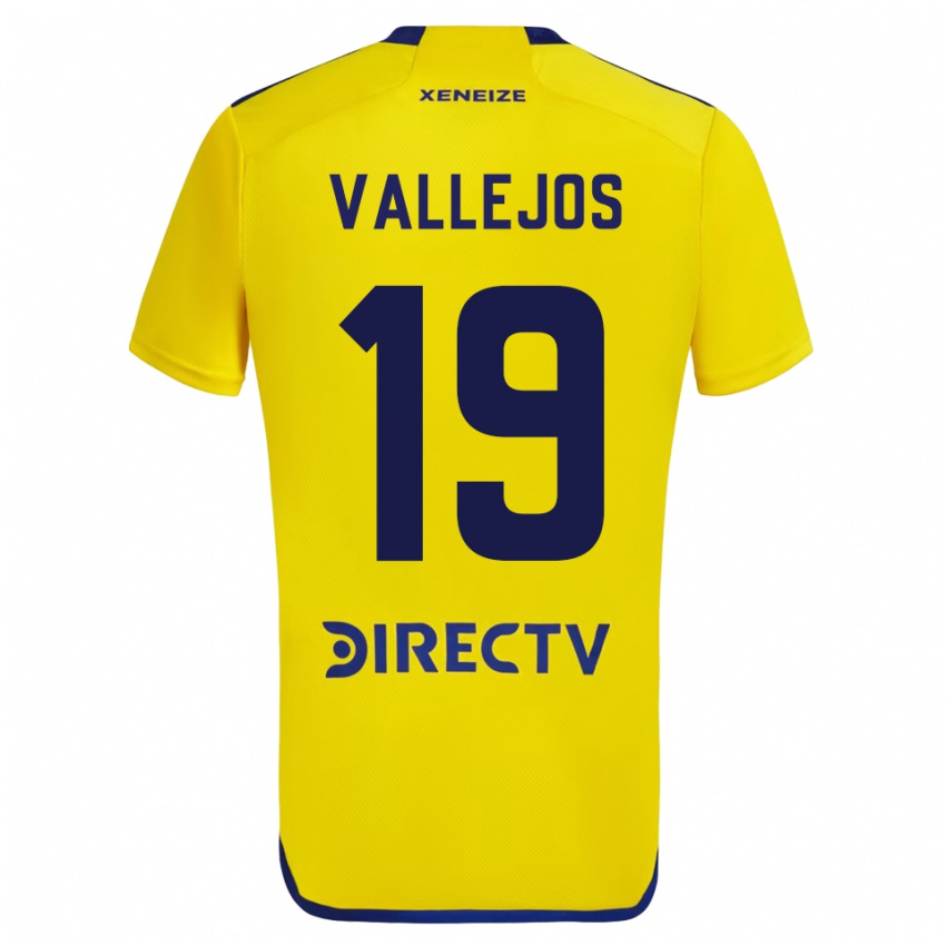 Hombre Camiseta Fabiana Vallejos #19 Amarillo 2ª Equipación 2023/24 La Camisa Perú