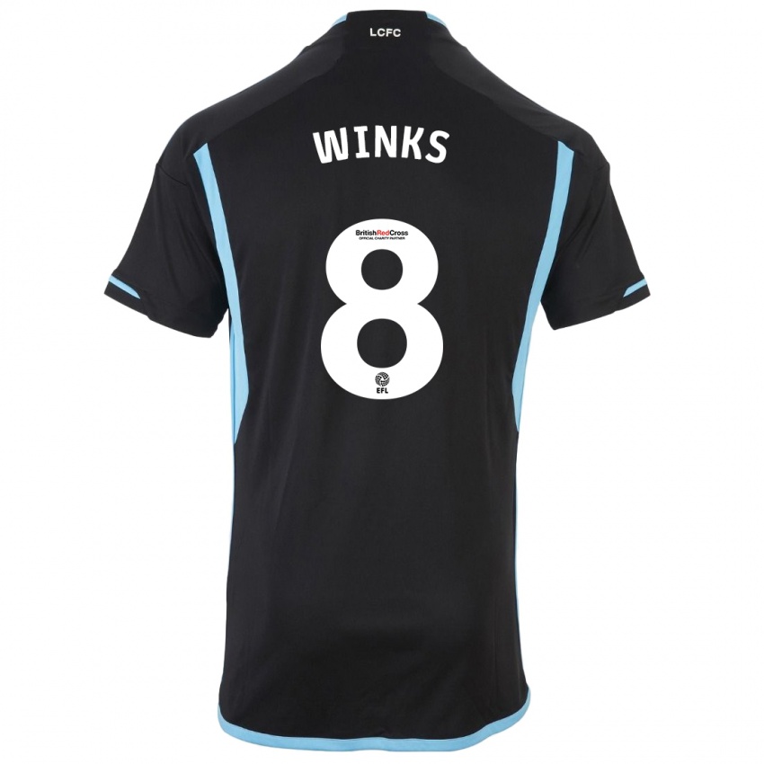 Mujer Camiseta Harry Winks #8 Negro 2ª Equipación 2023/24 La Camisa Perú