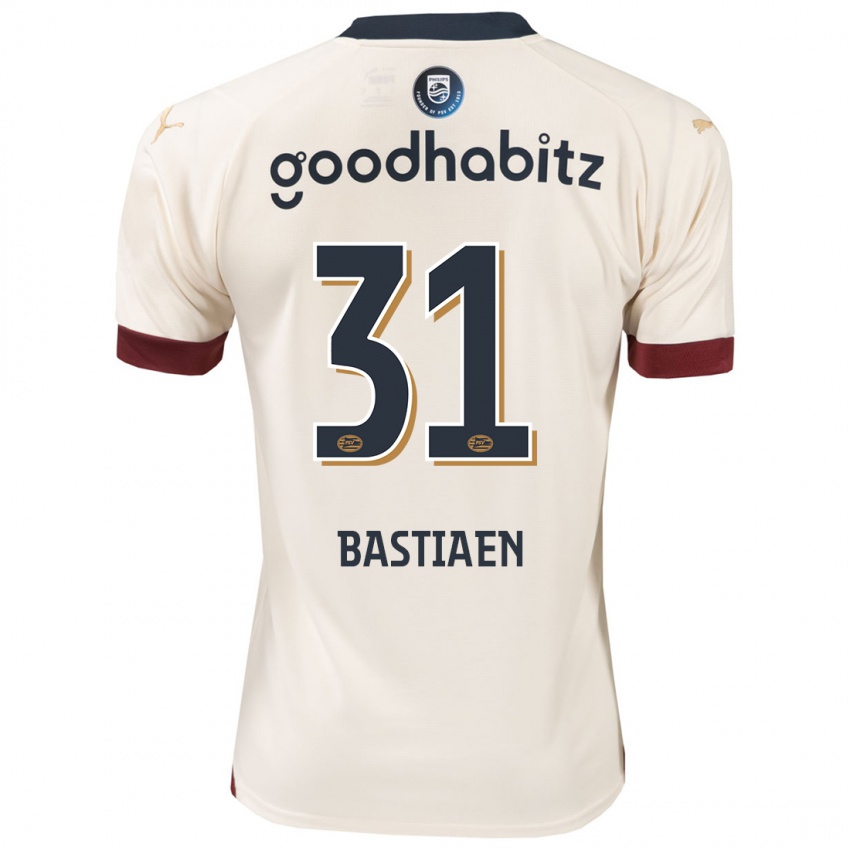 Mujer Camiseta Femke Bastiaen #31 Blanquecino 2ª Equipación 2023/24 La Camisa Perú