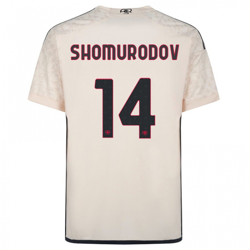 Mujer Camiseta Eldor Shomurodov #14 Blanquecino 2ª Equipación 2023/24 La Camisa Perú
