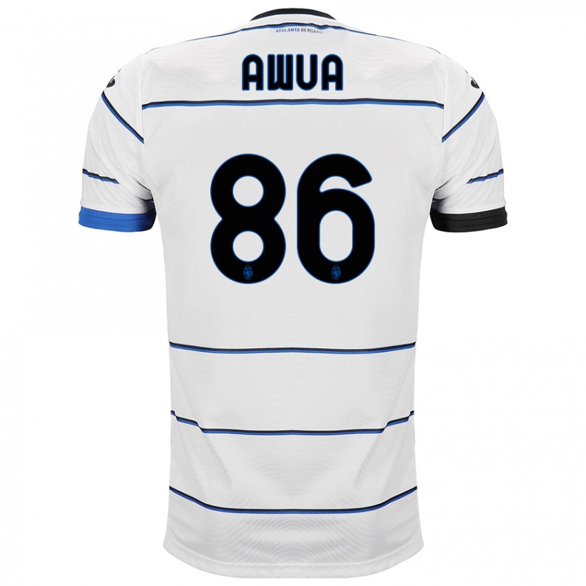 Mujer Camiseta Theophilus Awua #86 Blanco 2ª Equipación 2023/24 La Camisa Perú