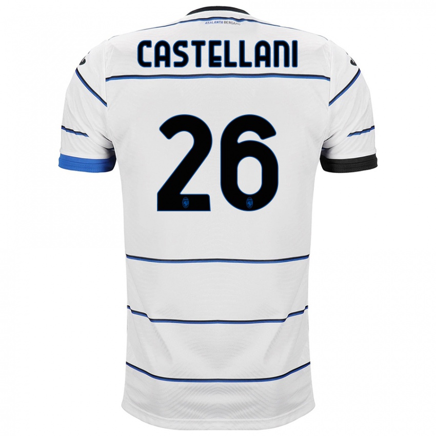 Mujer Camiseta Eleonora Castellani #26 Blanco 2ª Equipación 2023/24 La Camisa Perú