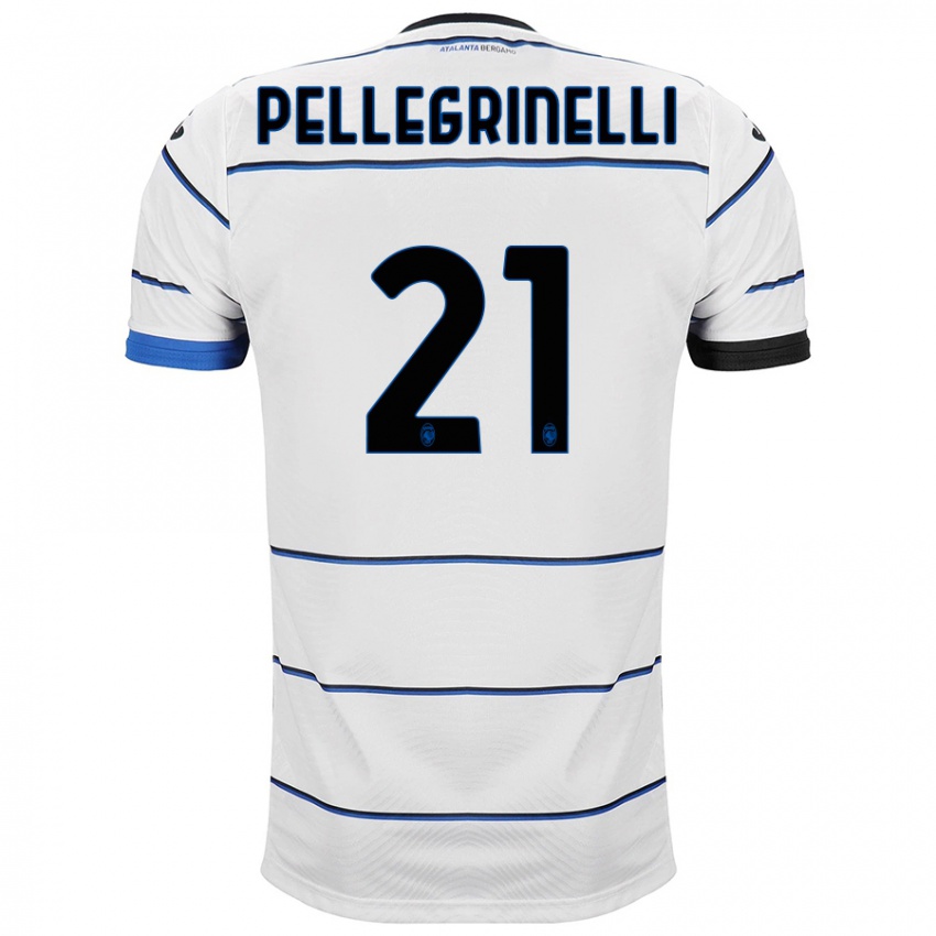 Mujer Camiseta Giorgia Pellegrinelli #21 Blanco 2ª Equipación 2023/24 La Camisa Perú