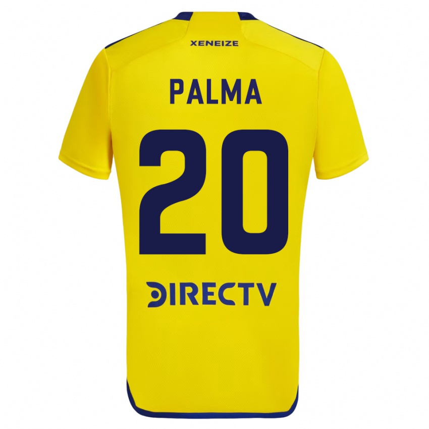 Mujer Camiseta Lucas Palma #20 Amarillo 2ª Equipación 2023/24 La Camisa Perú