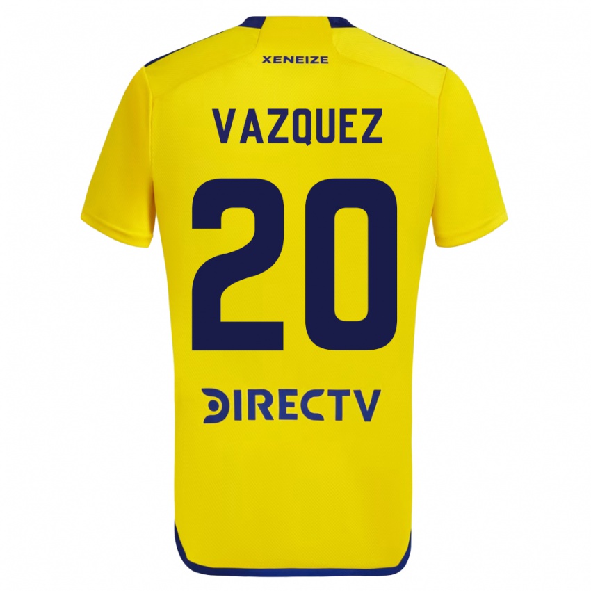 Mujer Camiseta Constanza Vazquez #20 Amarillo 2ª Equipación 2023/24 La Camisa Perú