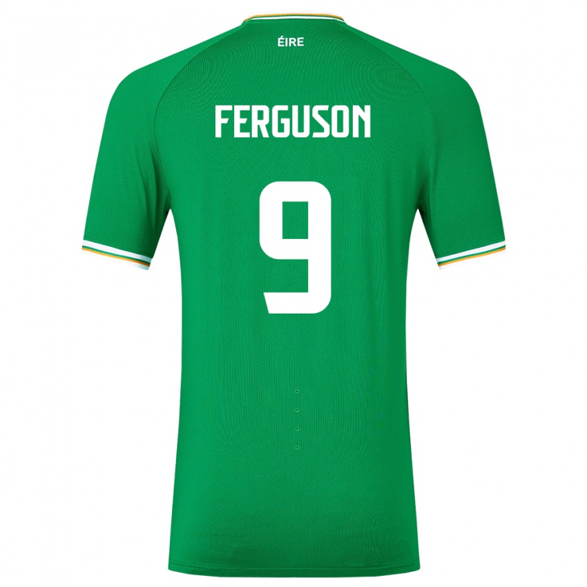 Niño Camiseta Irlanda Evan Ferguson #9 Verde 1ª Equipación 24-26 La Camisa Perú