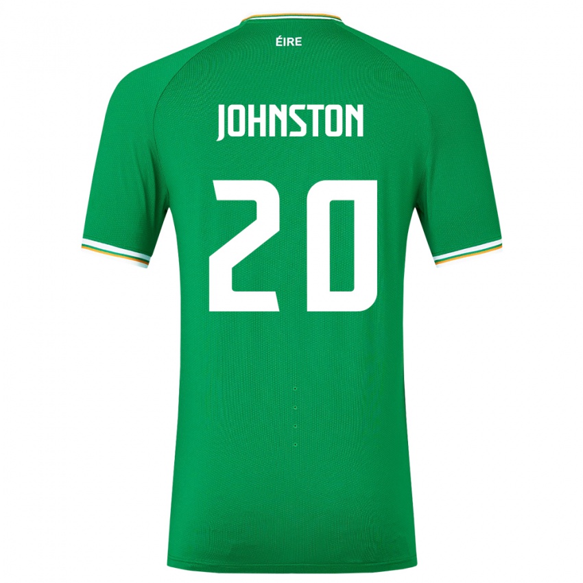 Niño Camiseta Irlanda Mikey Johnston #20 Verde 1ª Equipación 24-26 La Camisa Perú