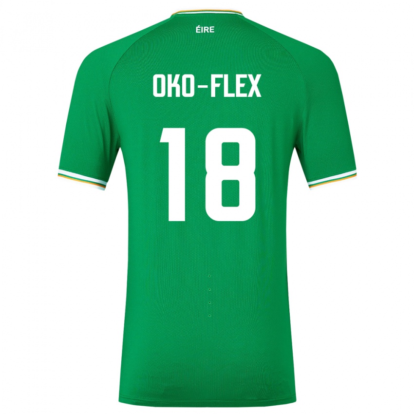 Niño Camiseta Irlanda Armstrong Oko-Flex #18 Verde 1ª Equipación 24-26 La Camisa Perú