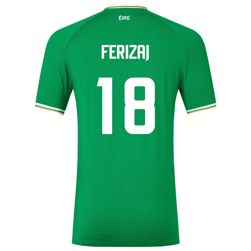 Niño Camiseta Irlanda Justin Ferizaj #18 Verde 1ª Equipación 24-26 La Camisa Perú