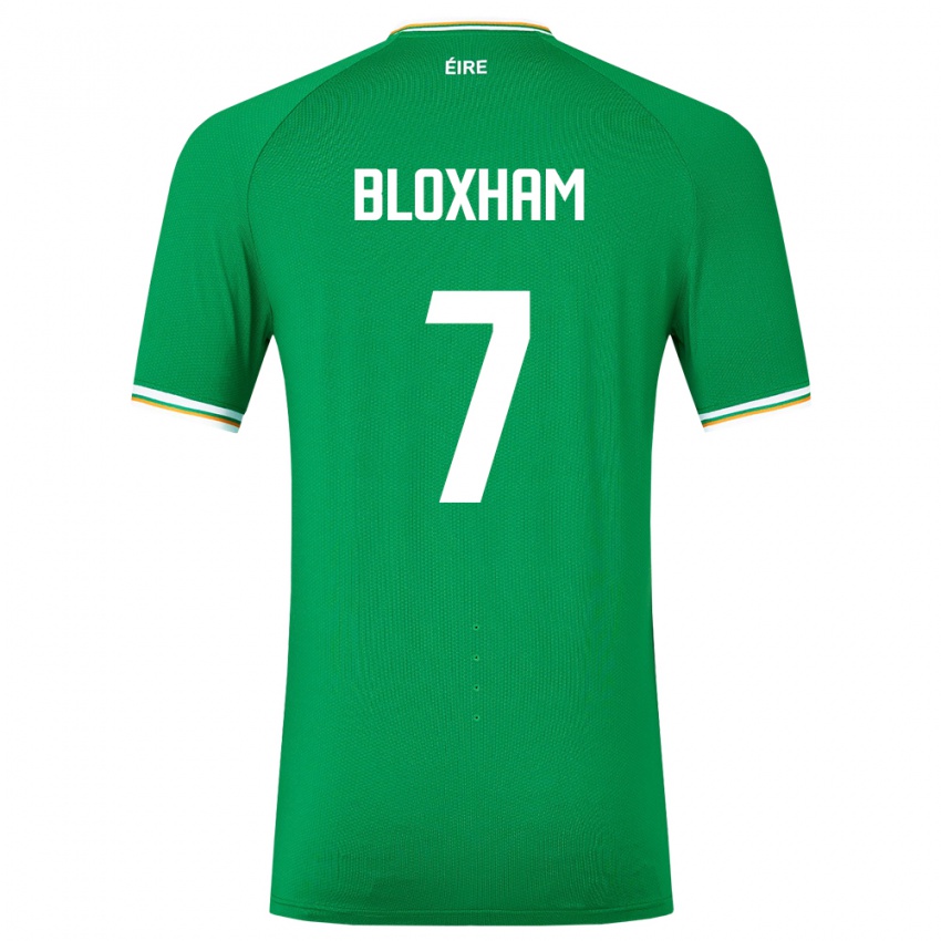 Niño Camiseta Irlanda Tom Bloxham #7 Verde 1ª Equipación 24-26 La Camisa Perú