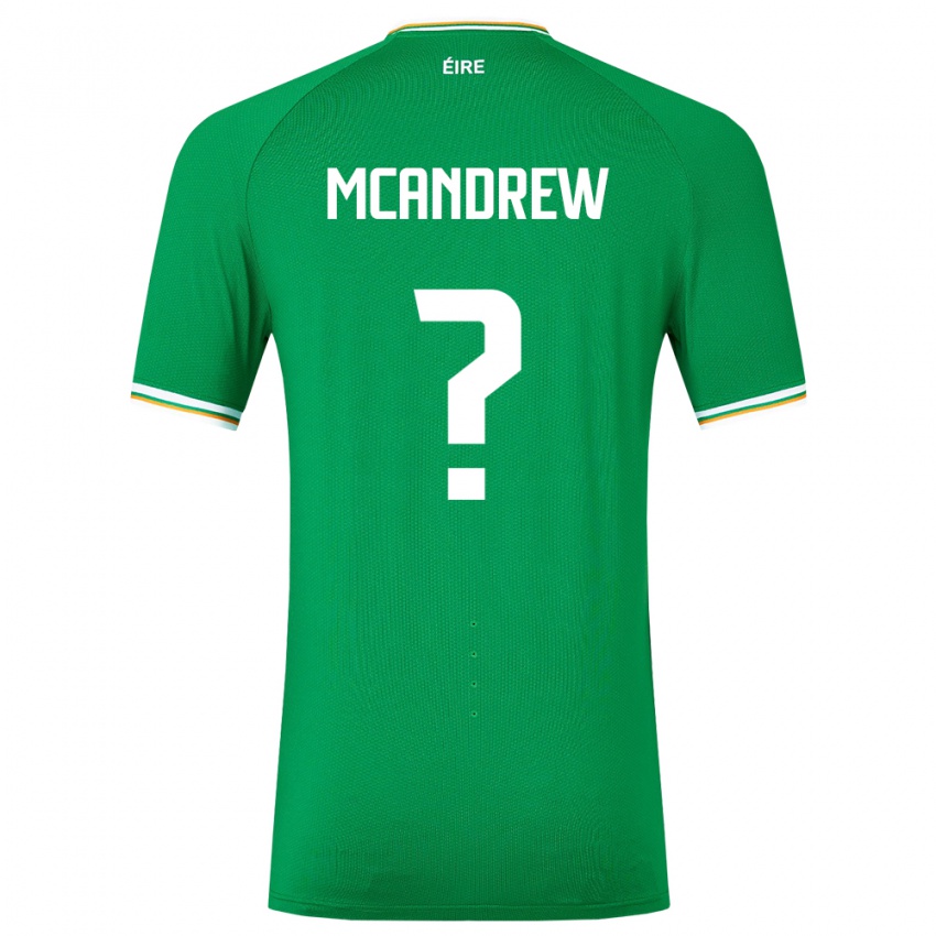 Niño Camiseta Irlanda Niall Mcandrew #0 Verde 1ª Equipación 24-26 La Camisa Perú