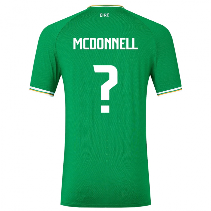 Niño Camiseta Irlanda Grady Mcdonnell #0 Verde 1ª Equipación 24-26 La Camisa Perú