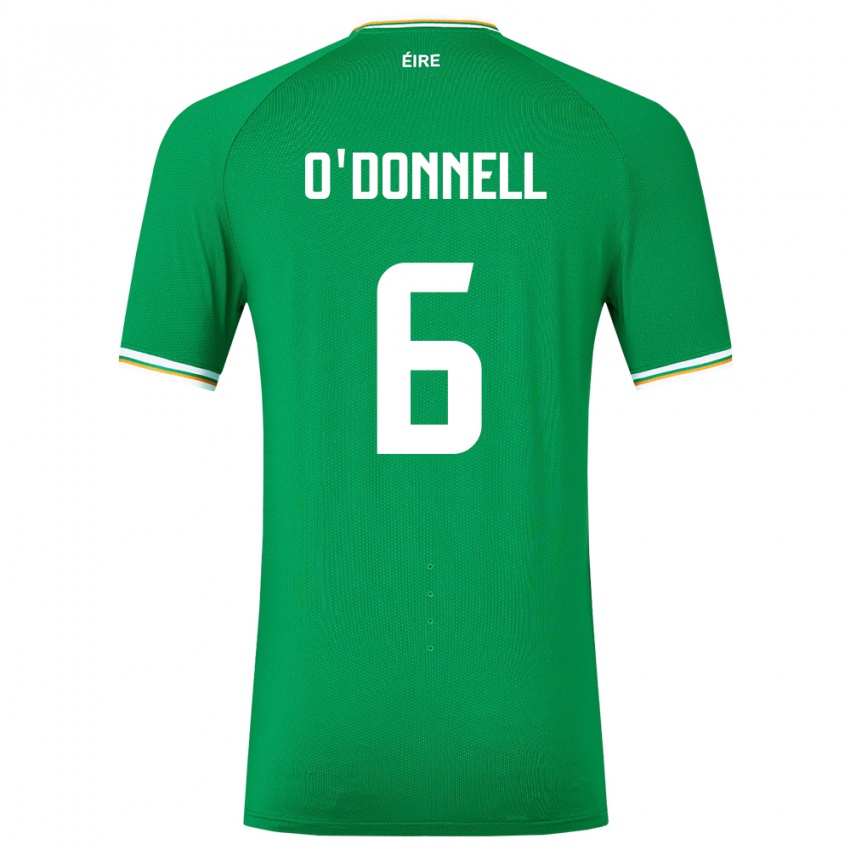 Niño Camiseta Irlanda Luke O'donnell #6 Verde 1ª Equipación 24-26 La Camisa Perú