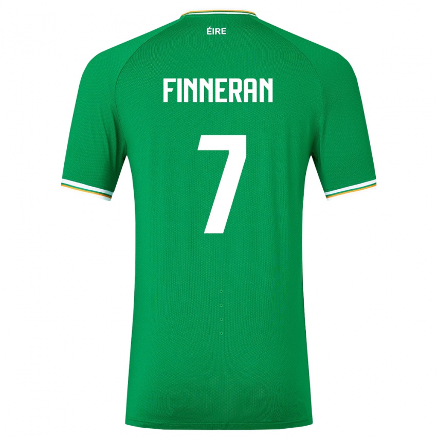 Niño Camiseta Irlanda Rory Finneran #7 Verde 1ª Equipación 24-26 La Camisa Perú