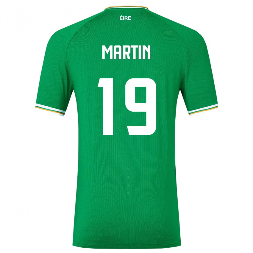 Niño Camiseta Irlanda William Martin #19 Verde 1ª Equipación 24-26 La Camisa Perú