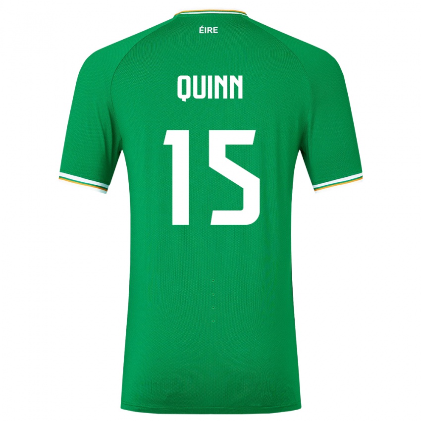 Niño Camiseta Irlanda Lucy Quinn #15 Verde 1ª Equipación 24-26 La Camisa Perú