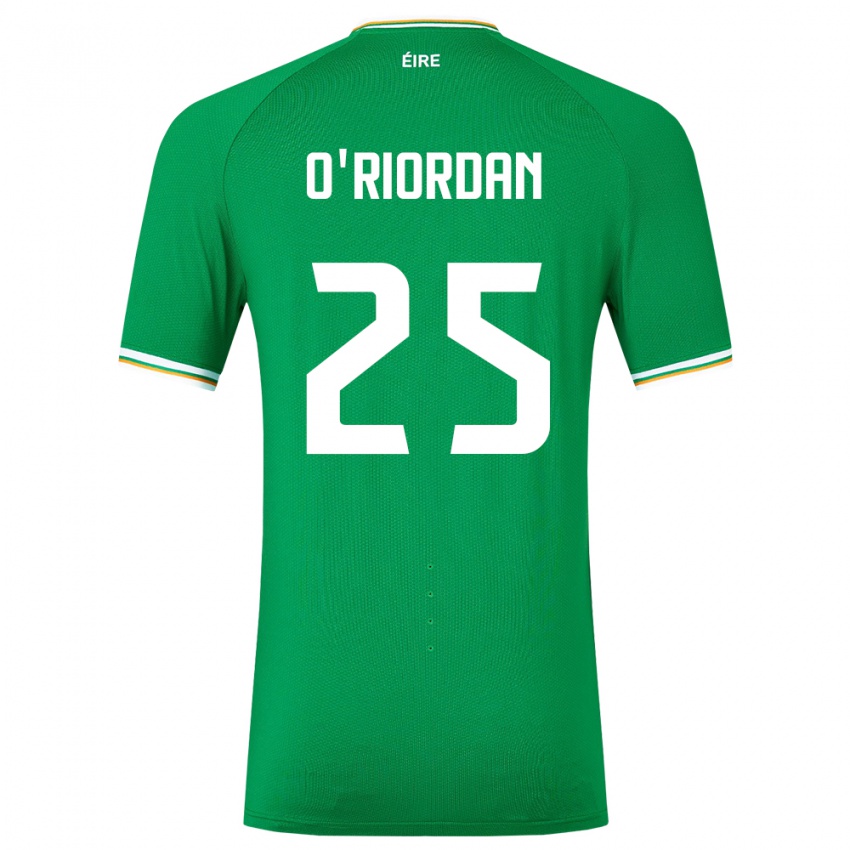 Niño Camiseta Irlanda Claire O'riordan #25 Verde 1ª Equipación 24-26 La Camisa Perú