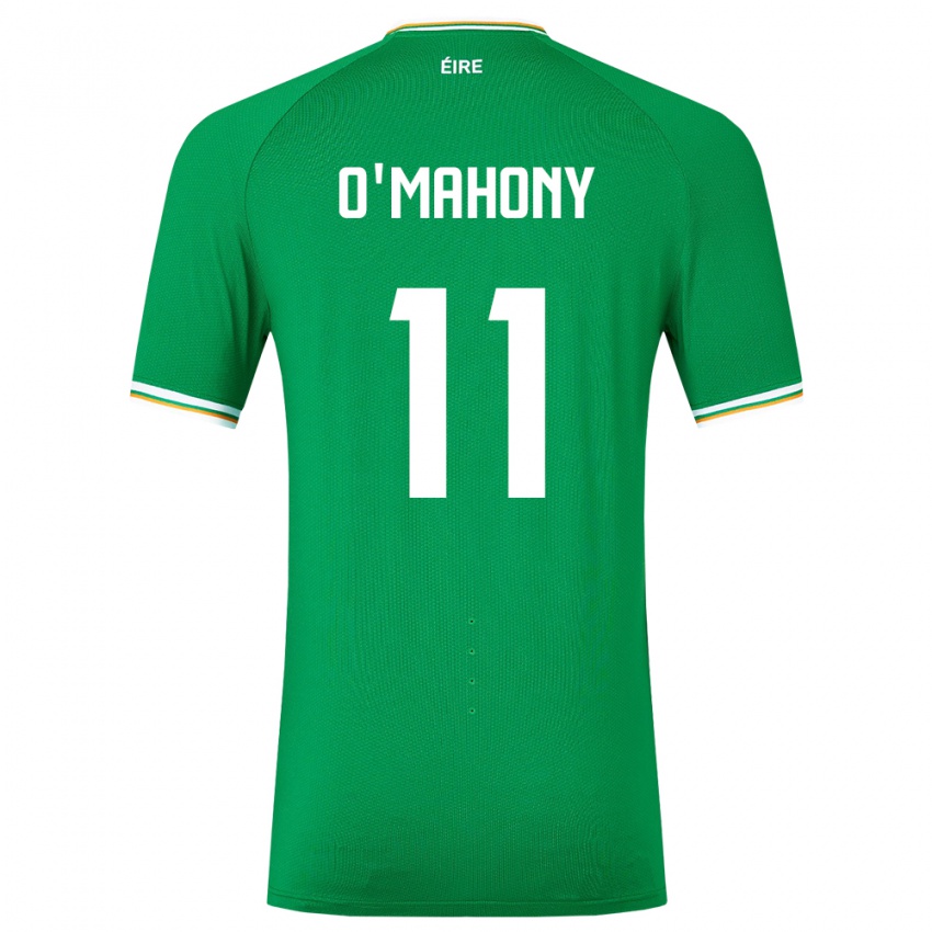 Niño Camiseta Irlanda Éabha O'mahony #11 Verde 1ª Equipación 24-26 La Camisa Perú