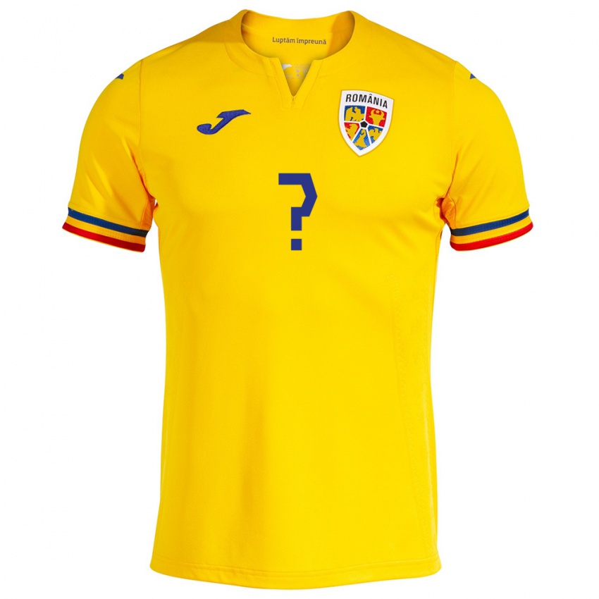 Niño Camiseta Rumania Alexandru Miloiu #0 Amarillo 1ª Equipación 24-26 La Camisa Perú