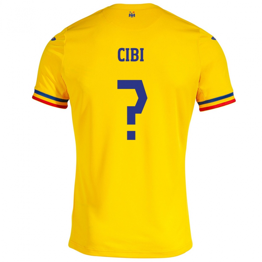 Niño Camiseta Rumania Fabiano Cibi #0 Amarillo 1ª Equipación 24-26 La Camisa Perú