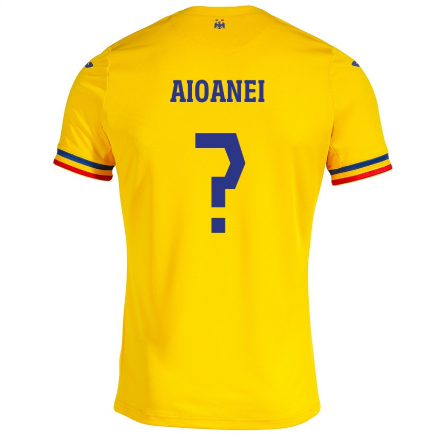 Niño Camiseta Rumania Mario Aioanei #0 Amarillo 1ª Equipación 24-26 La Camisa Perú