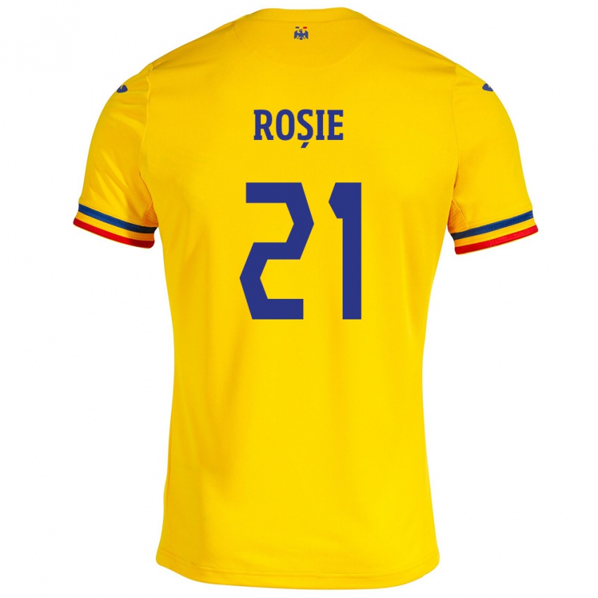 Niño Camiseta Rumania Genoveva Roșie #21 Amarillo 1ª Equipación 24-26 La Camisa Perú