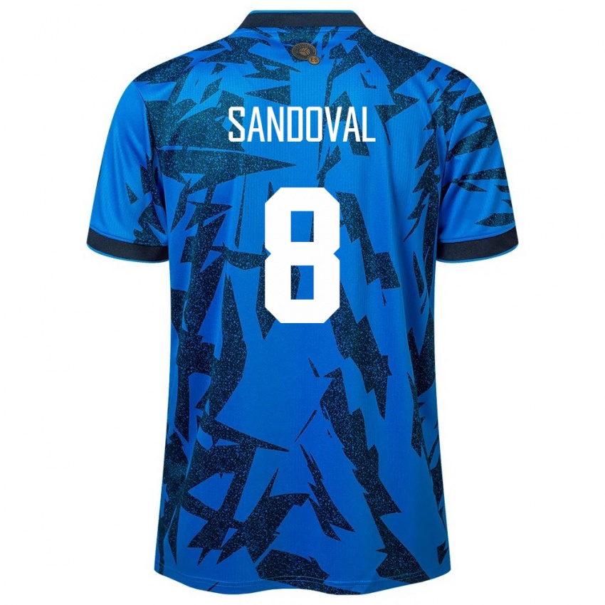 Niño Camiseta El Salvador Emerson Sandoval #8 Azul 1ª Equipación 24-26 La Camisa Perú