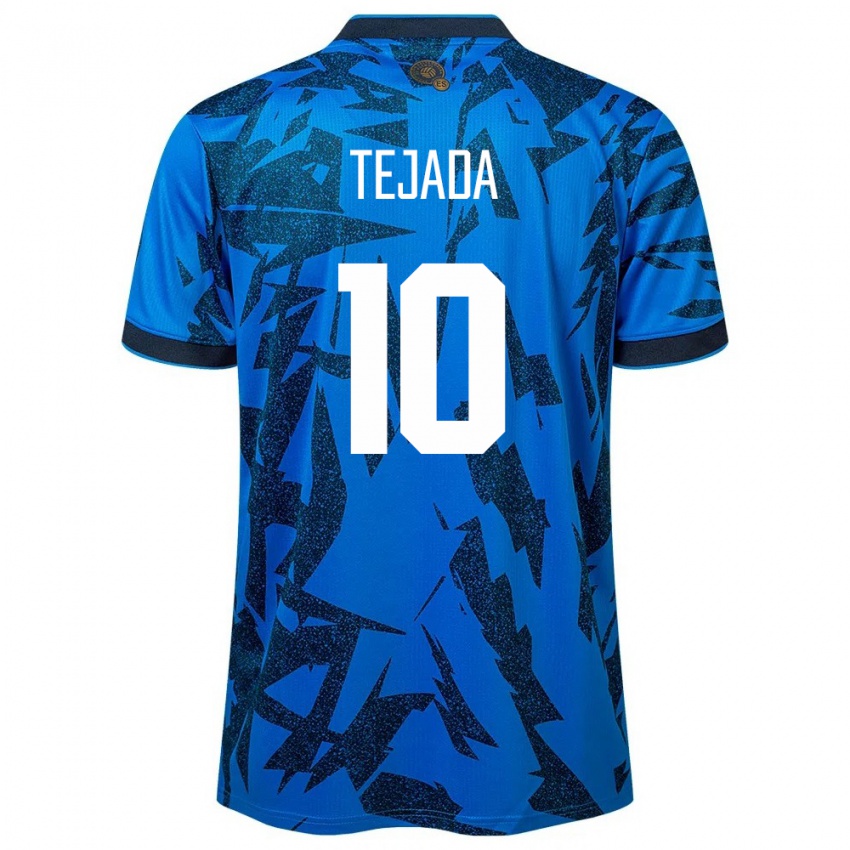 Niño Camiseta El Salvador Rafael Tejada #10 Azul 1ª Equipación 24-26 La Camisa Perú