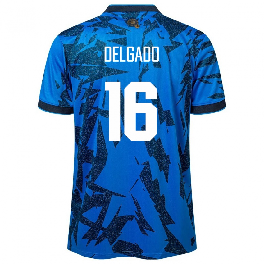 Niño Camiseta El Salvador Vasthy Delgado #16 Azul 1ª Equipación 24-26 La Camisa Perú