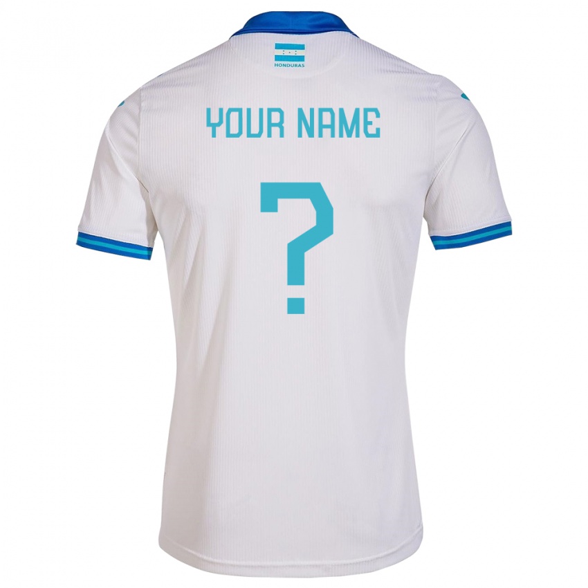 Niño Camiseta Honduras Su Nombre #0 Blanco 1ª Equipación 24-26 La Camisa Perú
