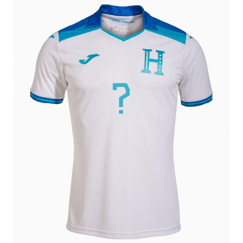 Niño Camiseta Honduras Su Nombre #0 Blanco 1ª Equipación 24-26 La Camisa Perú