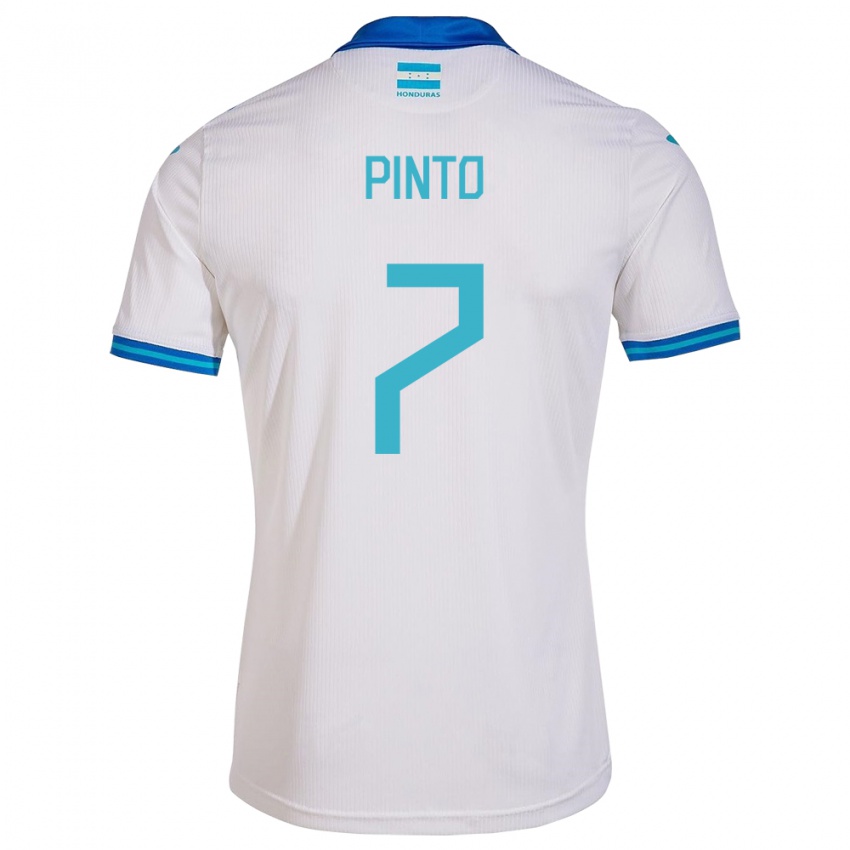 Niño Camiseta Honduras José Pinto #7 Blanco 1ª Equipación 24-26 La Camisa Perú