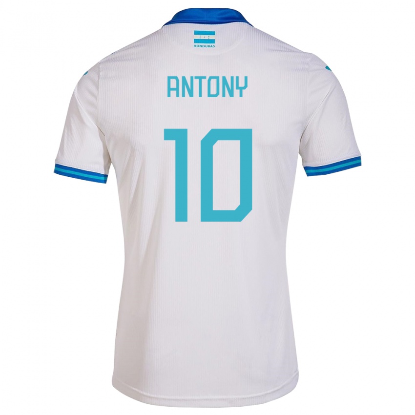 Niño Camiseta Honduras Antony García #10 Blanco 1ª Equipación 24-26 La Camisa Perú