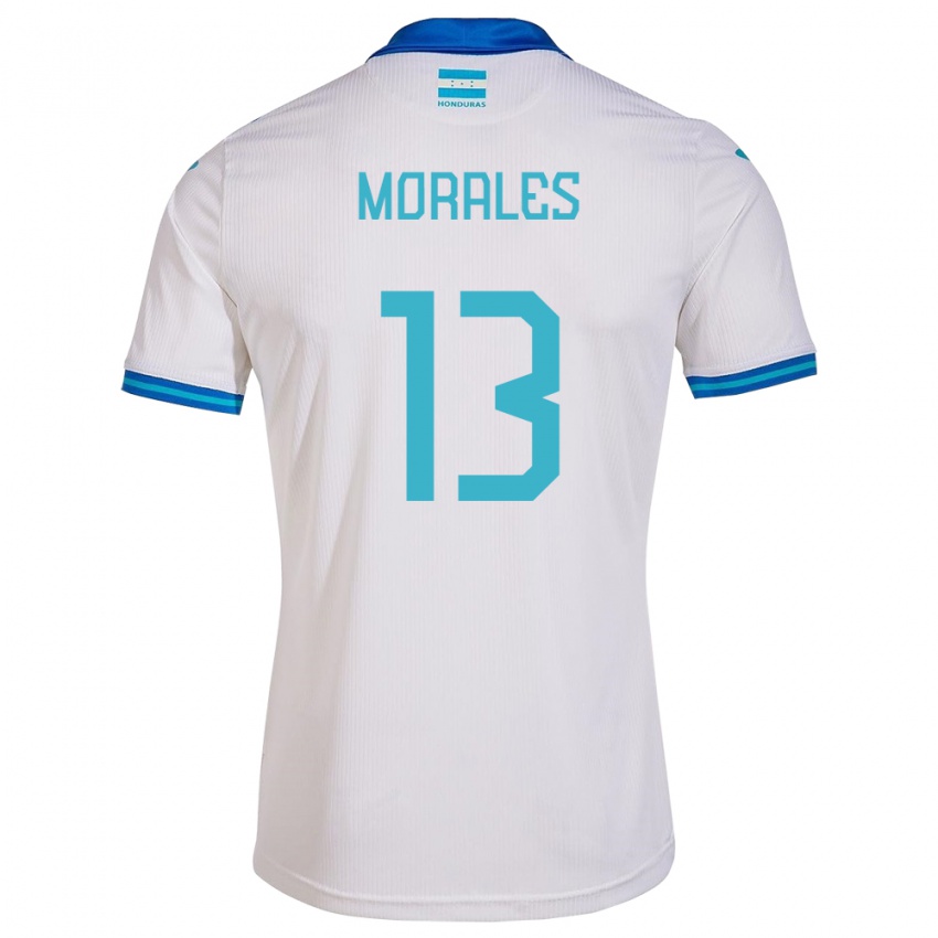 Niño Camiseta Honduras Maikol Morales #13 Blanco 1ª Equipación 24-26 La Camisa Perú