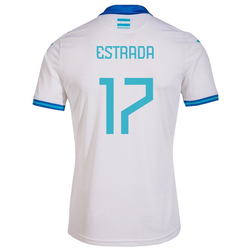 Niño Camiseta Honduras Saúl Estrada #17 Blanco 1ª Equipación 24-26 La Camisa Perú