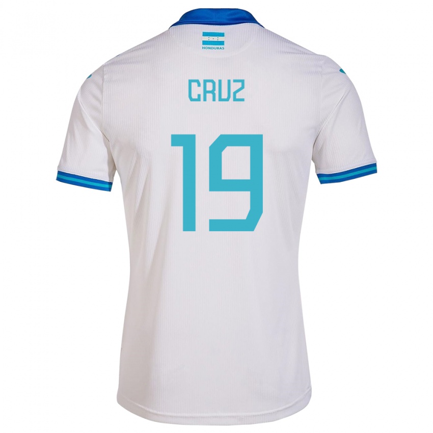 Niño Camiseta Honduras Russel Cruz #19 Blanco 1ª Equipación 24-26 La Camisa Perú